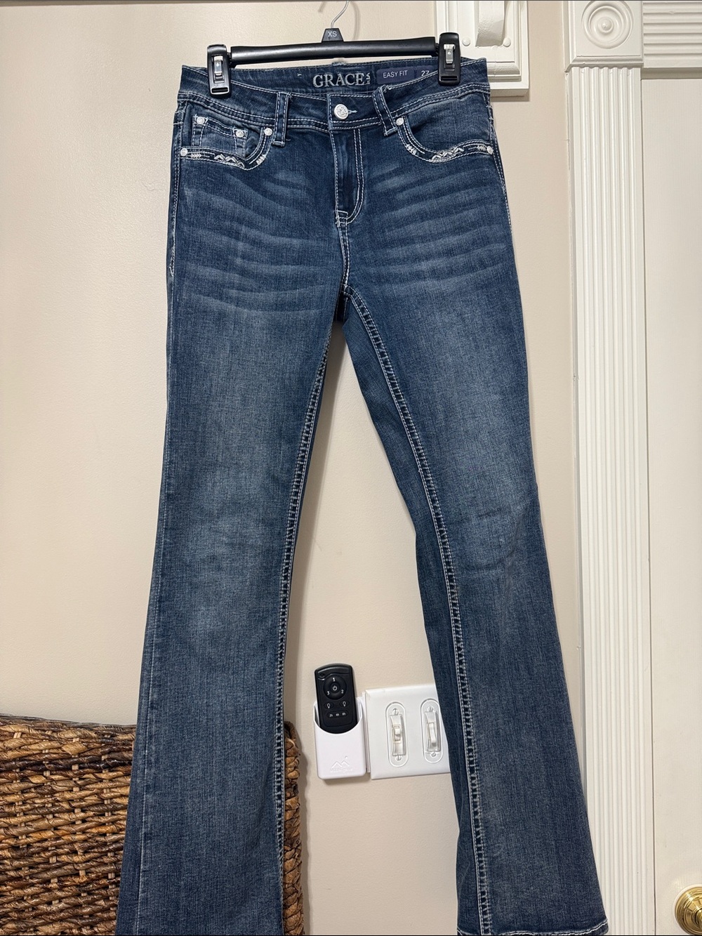 Grace in LA Dark Blue Bootcut Jeans